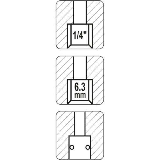 Pneumatikus gyorscsatlakozó 1/4" YATO