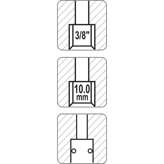 Pneumatikus gyorscsatlakozó 3/8" YATO