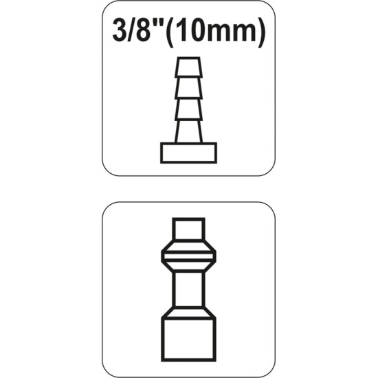 Tömlővég 3/8" csőcsatlakozó YATO