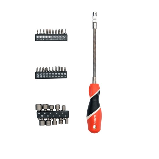 Csavarhúzó flexibilis 1/4" 31 részes YATO