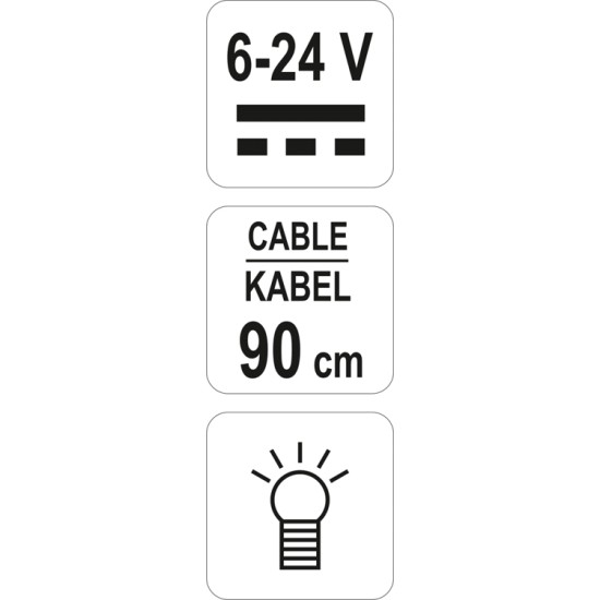 Autóvillamossági teszter 6-24V YATO