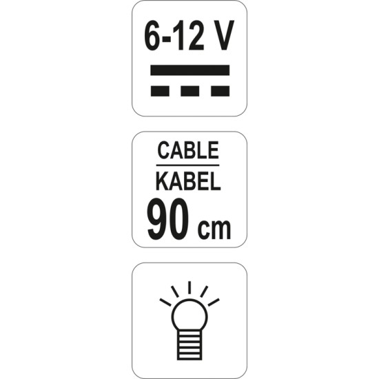 Autóvillamossági teszter 6-12V YATO