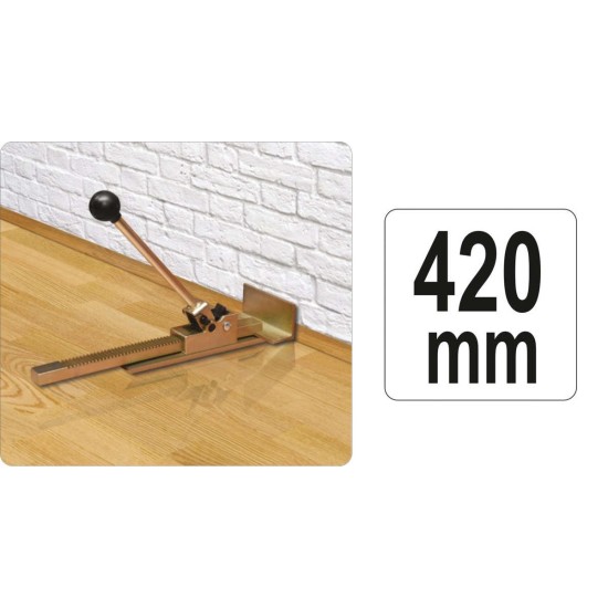 Racsnis laminált padló behúzóvas 420 mm YATO