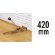 Racsnis laminált padló behúzóvas 420 mm YATO
