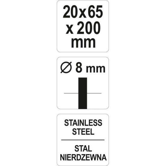 Csapos csőkefe 20 mm inox YATO