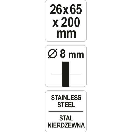 Csapos csőkefe 26 mm inox YATO