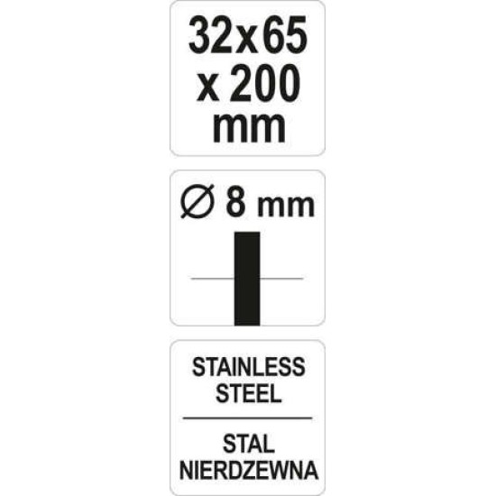 Csapos csőkefe 32 mm inox YATO