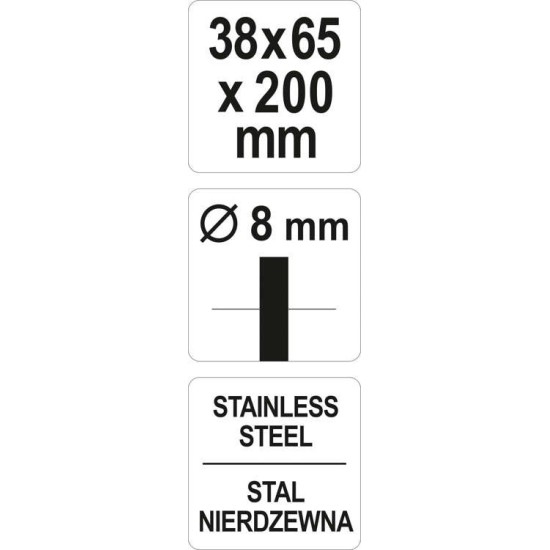 Csapos csőkefe 38 mm inox YATO