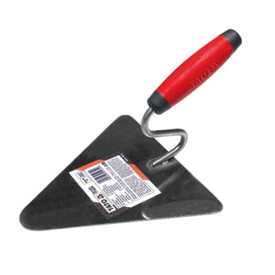 YATO rozsdamentes háromszögű kőműves kanál 200x190mm