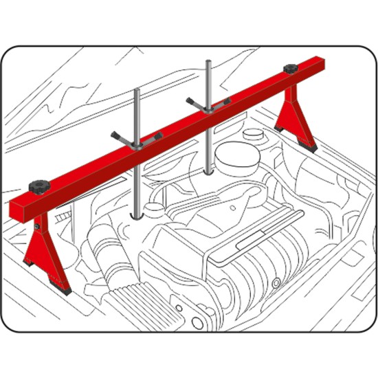 Motorfelfüggesztő gerenda 0,5t 1500 mm YATO