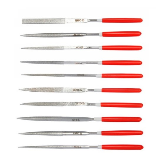 Tűreszelő készlet 10 részes 3,0 x 140 mm YATO