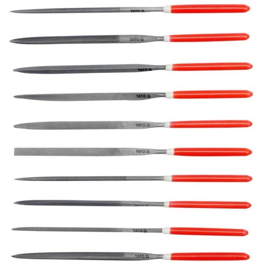 Tűreszelő készlet 10 részes 3,0 x 140 mm YATO