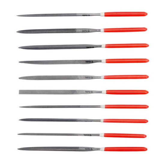 Tűreszelő készlet 10 részes 5,0 x 180 mm YATO