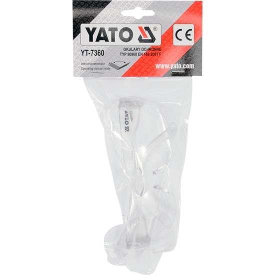Védőszemüveg víztiszta YATO