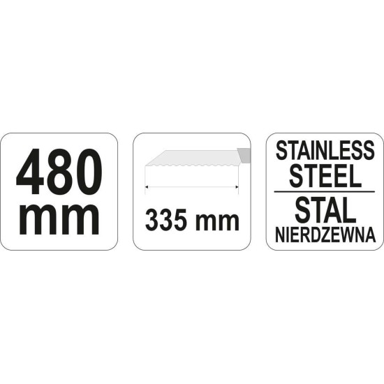 Szigetelés vágó kés inox 480 mm YATO