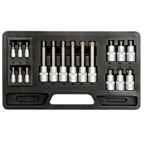 Torx bithegy dugófejjel készlet 18 részes T10-T60 YATO