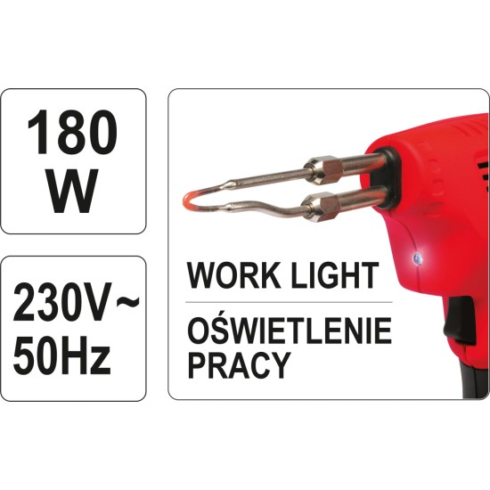Pillanatforrasztó páka 180W LED-es YATO