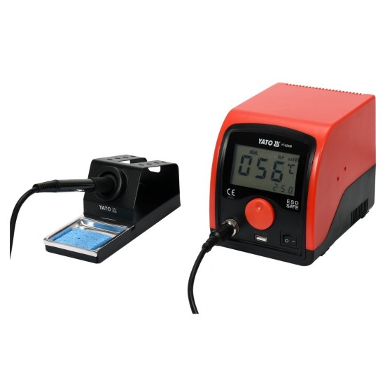 Forrasztóállomás LCD kijelző 75 W YATO