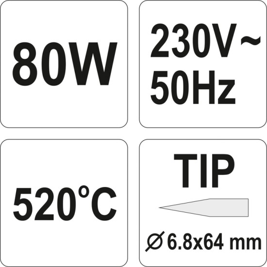 Forrasztópáka 80W/520 C YATO