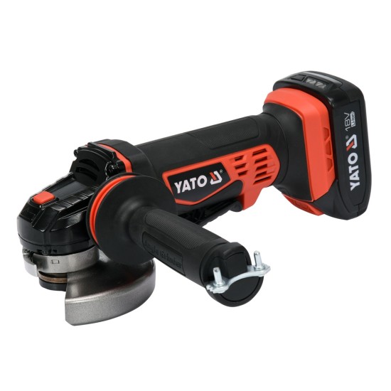 YATO  Akkus sarokcsiszoló 18 V Li-Ion 125mm 2,0Ah akku+töltő