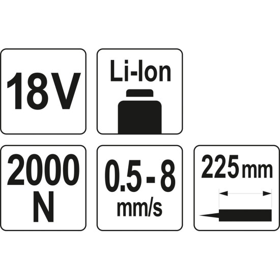 YATO akkus kartuskinyomó géptest 18V