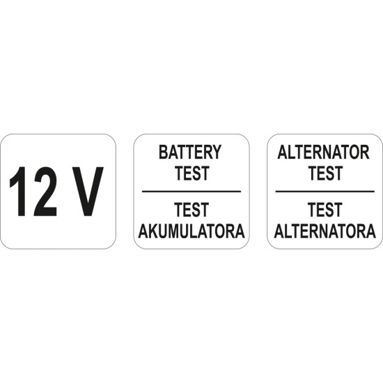YATO Akkuteszter 12V CCA 150-1400 Ah