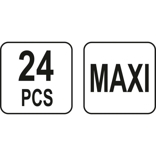 YATO 24 részes maxi biztosíték készlet gépkocsikhoz