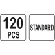YATO 120 részes standard biztosíték készlet gépkocsikhoz