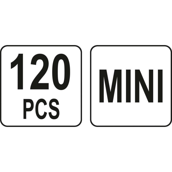 YATO 120 részes mini biztosíték készlet gépkocsikhoz