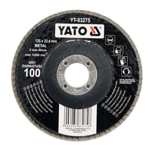 YATO Lamellás csiszoló ø 125 mm /P 60