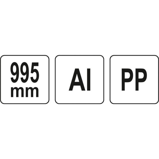 YATO Gyomkiszedő 995mm, alumínium