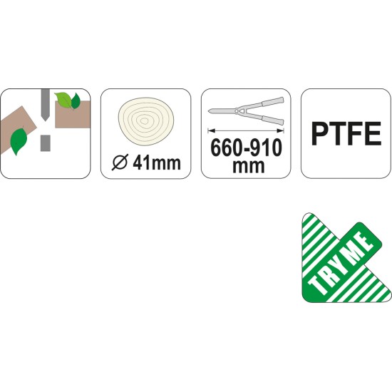 YATO Ágvágó olló teleszkópos nyéllel 660-910mm max.ø41 mm