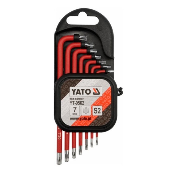 YATO Torx kulcs készlet 7 részes T9-T30 S2