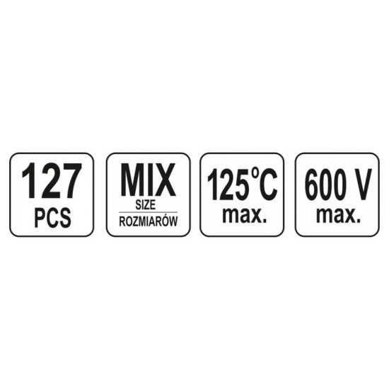 YATO Zsugorcső készlet 127 db