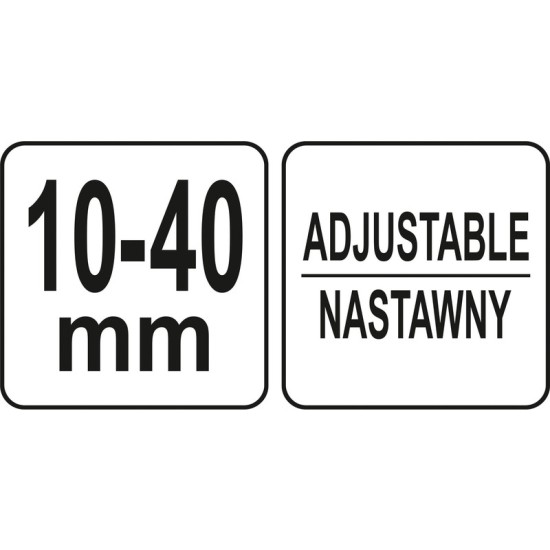 YATO Állítható ablaktörlő kar lehúzó 2 körmös 10 - 40 mm 