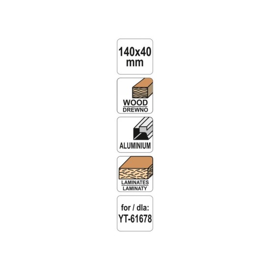 YATO Gipszkarton ráspoly betét 140 x 40 mm (YT-61678-hoz)