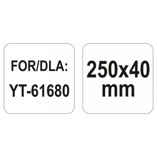 YATO Gipszkarton ráspoly betét 250 x 40 mm (YT-61680-hoz) YATO Gipszkarton ráspoly betét 250 x 40 mm (YT-61680-hoz)