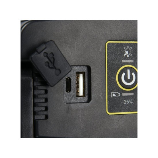 YATO 3in1 Akkus LED fényvető hangszóróval 2000 lumen USB