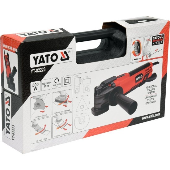 YATO Elektromos multifunkciós vágó csiszoló 500 W