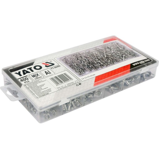 YATO Alumínium popszegecs készlet 400 db
