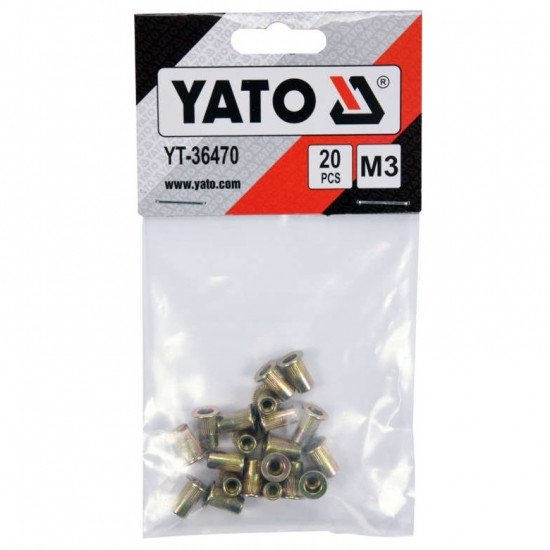 YATO Acél szegecsanya M3 (20 db/cs)