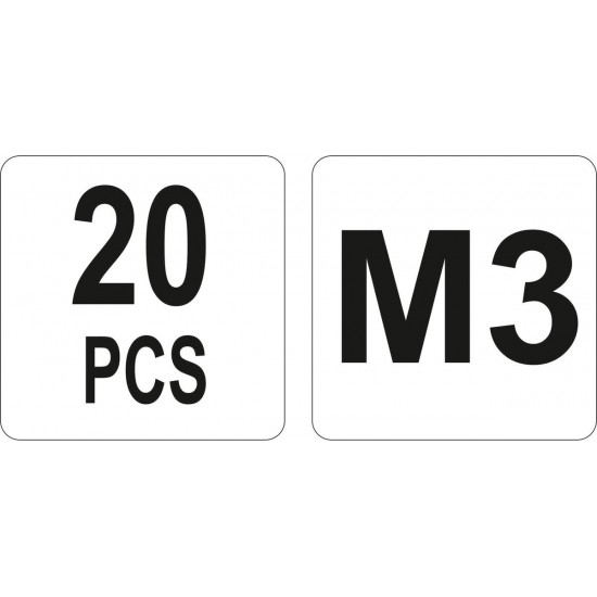 YATO Acél szegecsanya M3 (20 db/cs)