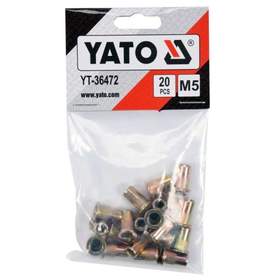 YATO Acél szegecsanya M5 (20 db/cs)