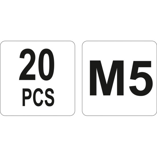 YATO Acél szegecsanya M5 (20 db/cs)