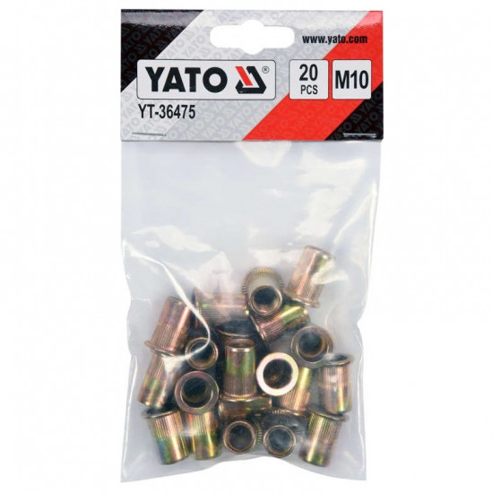  YATO Acél szegecsanya M10 (20 db/cs)