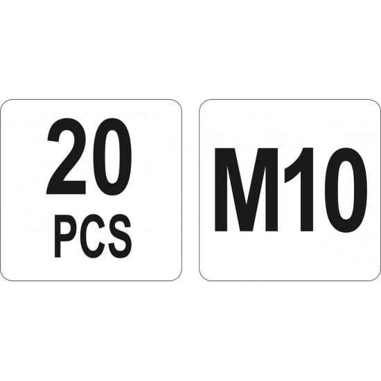  YATO Acél szegecsanya M10 (20 db/cs)