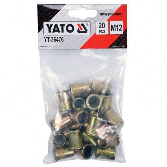 YATO Acél szegecsanya M12 (20 db/cs)
