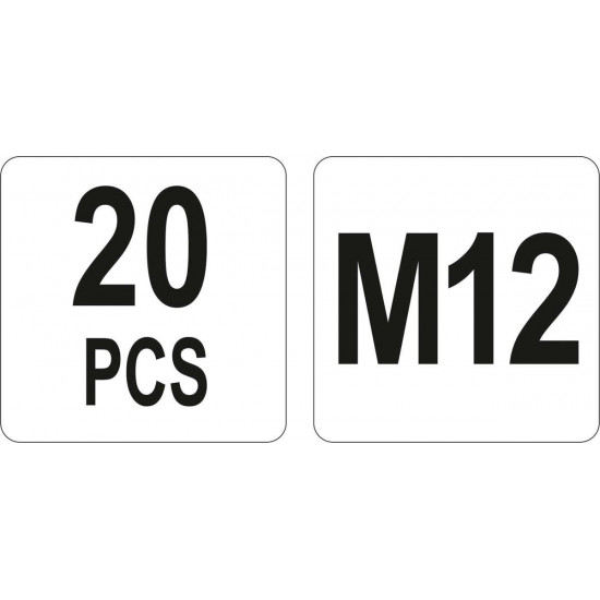 YATO Acél szegecsanya M12 (20 db/cs)