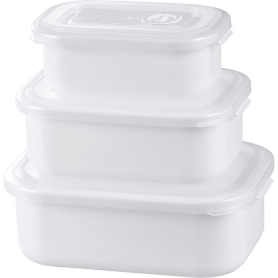 Edény MagicHome Lunchbox szett MB41, 3 db-os szett, 700/1300/2100 ml, téglalap alakú, nyitható fedél