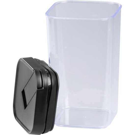 Edény MagicHome, szilikon tömítéssel, 1300 ml, 106x106x190 mm, egymásra rakható